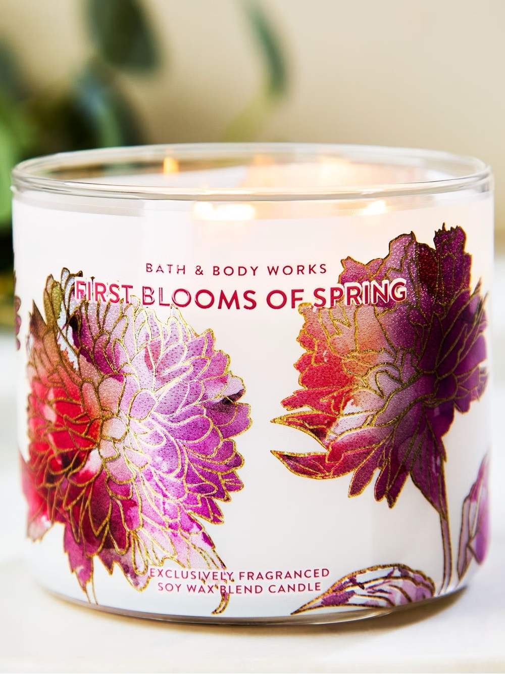 NWT Bath & Body Works First Blooms of Spring 3-Wick Candle